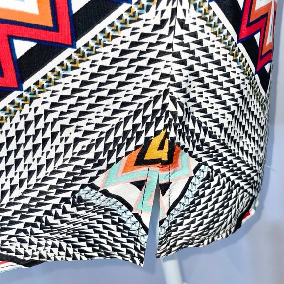 New BeBop Geometric Print Sleeveless Shift Mini Dress Multicolor Size Small - Picture 6 of 16